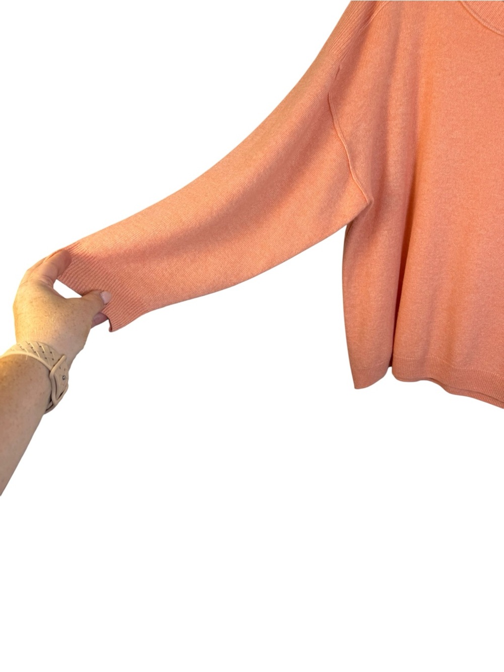 Anthropologie Pilcro 100% Cashmere Peachy Emmeline Boatneck Sweater XL - Picture 3 of 6